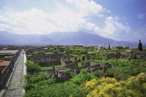 The ruins of pompeii, italy photo