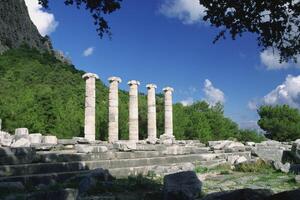 The ruins of delphi, greece photo