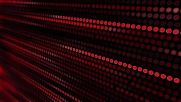 Technology background material with moving red digital dots video