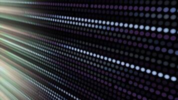 Technology background material with moving colorful digital dots video