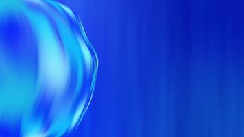 Blue sphere, background material with moving blue background video