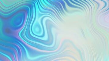 prismatic iridescent gradient surface with wavy motion and abstract shapes, multipurpose background with cool color palette and modern look video