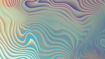 prismatic iridescent gradient surface with wavy motion and abstract shapes, multipurpose background with cool color palette and modern look video