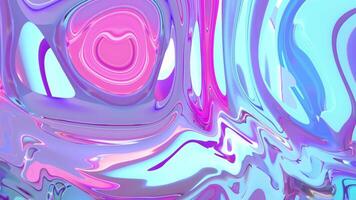 prismatic iridescent gradient surface with wavy motion and abstract shapes, multipurpose background with cool color palette and modern look video
