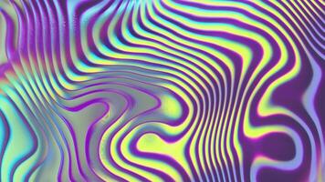 prismático iridescente gradiente superfície com ondulado movimento e abstrato formas, multiuso fundo com legal cor paleta e moderno Veja video