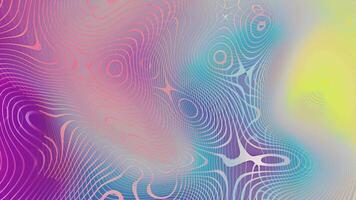 prismatic iridescent gradient surface with wavy motion and abstract shapes, multipurpose background with cool color palette and modern look video
