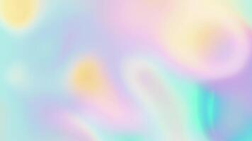 prismatic iridescent gradient surface with wavy motion and abstract shapes, multipurpose background with cool color palette and modern look video