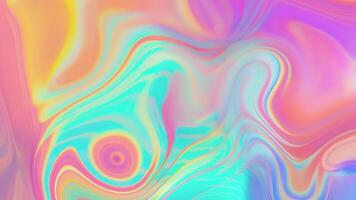 prismatic iridescent gradient surface with wavy motion and abstract shapes, multipurpose background with cool color palette and modern look video