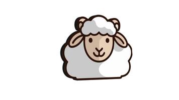 3D sheep icon animation with 4K quality video