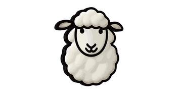 3D sheep icon animation with 4K quality video