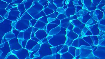 Water in the pool, sunlight is reflected, waves. Reflection and glare. Sun Glare in the Water in the Pool. video
