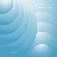 Abstract geometric blue horizontal background. Futuristic, High Tech blue background. vector