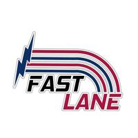 Fast Lane with Running Track Perfect for Print, Apparel, etc vector