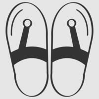slippers illustration design vector