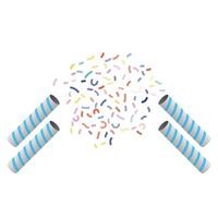 colorful confetti design isolated on white background vector