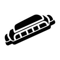 harp icon solid vector