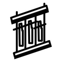tobillo icono línea vector
