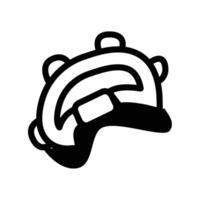 tambourine icon line vector