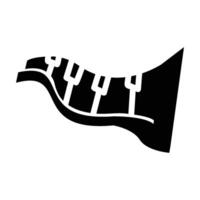 piano icon solid vector