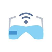 Smart AR Integration icon flat vector