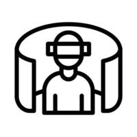 Virtual Environment icon line vector