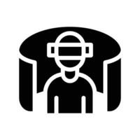 Virtual Environment icon solid vector