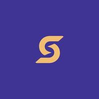 Abstract modern geometric logotype letter S logo design. Usable for Business, Branding and Technology Logos. vector