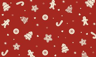 Christmas element pattern background for Winter season concept. vector