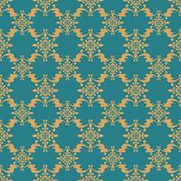 Fluer de lis Louis Gold Embroidery Scroll Element on Dark Green Seamless Pattern. Abstract Luxury Design for Wallpaper, hand draw, Carpet, fabric, backdrop, wrapping. vector