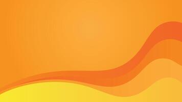 Orange abstract wave background vector