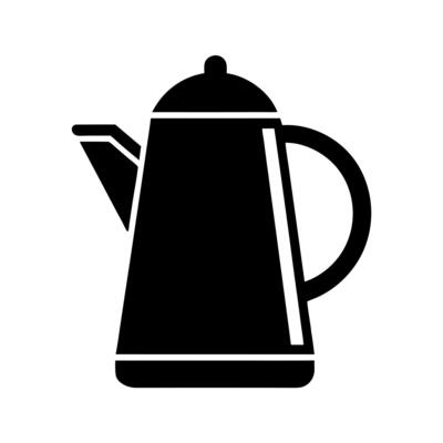 Stylish Kettle Icon Clean and Modern Design Template