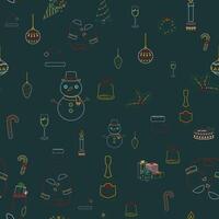 Cute Christmas seamless pattern can be used for wallpaper, web page background, surface textures vector