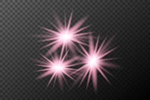 pink sparkles on background vector