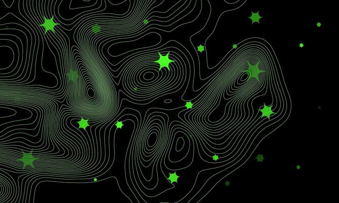 Star funky line retrofuturism. Abstract retro wave lines. Metaverse y2k background.