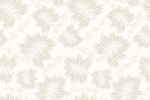 Leaf seamless pattern on white background vector