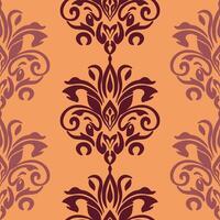 Damask seamless pattern. Fine traditional ornament with oriental elements. Repeated designs for wallpaper, branding, web design, invitations, blankets, bedspreads. vector