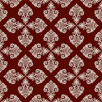 Oriental classic brown and white pattern. Seamless abstract background. illustration for elegant textile design. vector