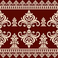 classic Seamless pattern with damask ornament. Illustration. illustration for elegant textile design. vector