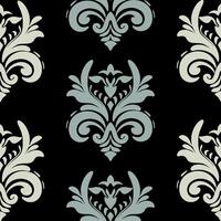 Damask seamless pattern. Traditional ornament. Classic oriental background. Repeated designs for wallpaper, branding, web design, invitations, blankets, bedspreads. vector