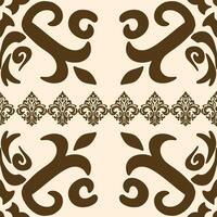 Seamless damask pattern. Repeated designs for wallpaper, branding, web design, invitations, blankets, bedspreads. vector