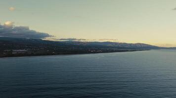 Nature With Ocean And Mountains Relaxing Before Sunrise video