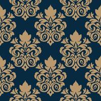 classic Damask seamless pattern. Fine traditional ornament with oriental elements. illustration for elegant textile design. vector