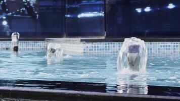 Water Fountain Splash in The Public Pool video