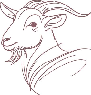 Premium Goat Line Art for Logos, Illustrations, and Digital Designs