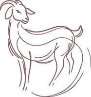 High-Quality Goat Line Art for Branding, Logos, and Digital Projects vector