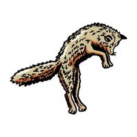 illustration graphic fox for design, template, elemen, illustration, etc vector