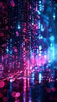 digital futuristic background, neon colors. video