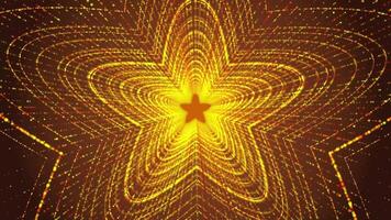 Abstract Star Particle Tunnel. video