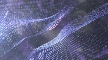 Abstract Particles Background, Neon Moving Particle. video