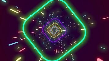 Looping Animation Particle Tunnel. video
